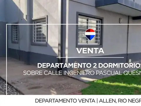 DEPARTAMENTO 2 DORMITORIOS  EN VENTA EN ALLEN