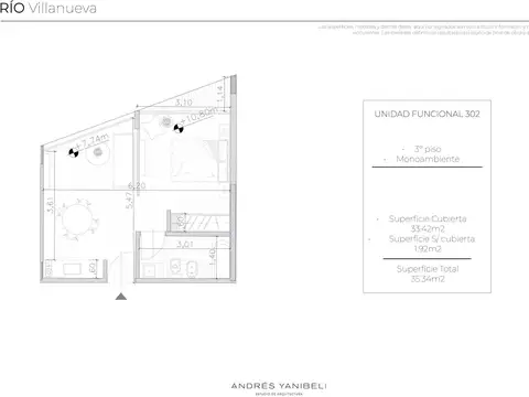 Departamento en Venta de Monoambiente