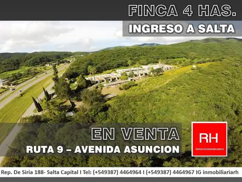 FINCA 4HAS INGRESO A SALTA- VENTA