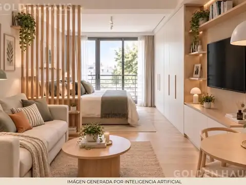 Departamento Monoambiente con 1 baño