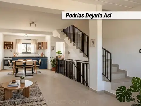 Casa 3 ambientes con 1 baño