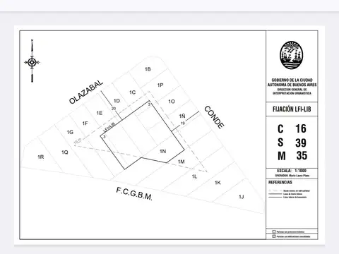 Terreno en Venta 44  mts Fondo