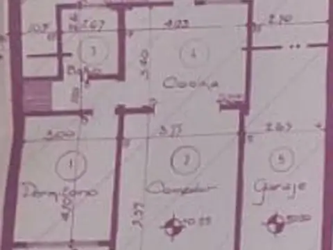 Casa 2 ambientes con 1 baño