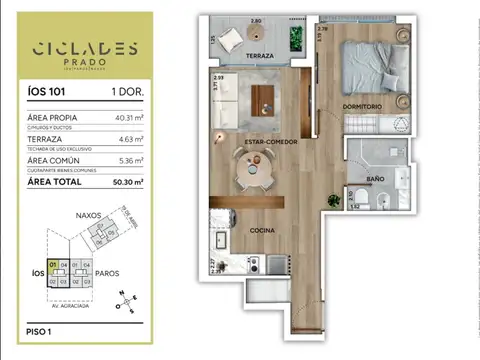 VENTA DE APTO 1 DORM EN PRADO ESTRENA JULIO 2026