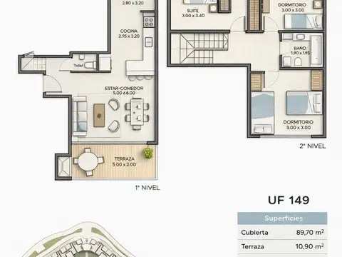 Departamento en Venta al Norte