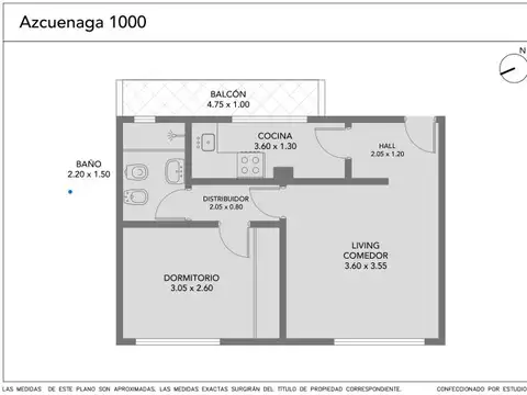Departamento en Venta de 2 ambientes