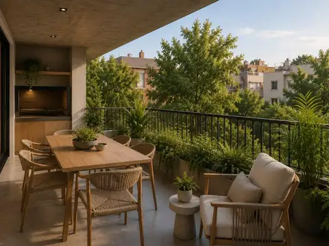 VENTA EN POZO DEPARTAMENTO 3 O 4 AMBIENTES CON BALCON Y PARRILLA AL CONTRAFRENTE EN COGHLAN