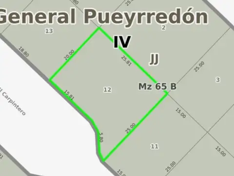 VENTA LOTE EN BARRIO EL JARDÍN - 543 m²