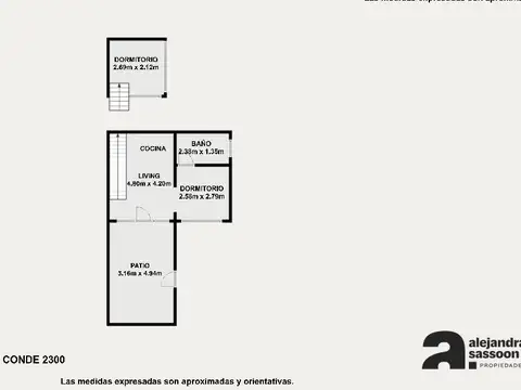Depto Tipo Casa en Venta de 1 dormitorio
