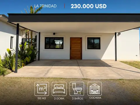 Casa en venta de 2 dorm. en la Trinidad, San Lorenzo Chico