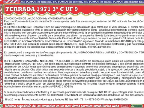 Terrada 1971 , Piso 3