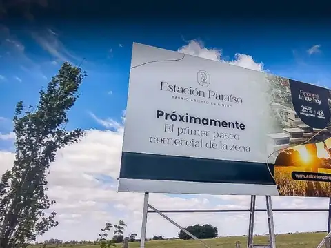 Venta terreno barrio abierto Estación Paraíso, Piñero