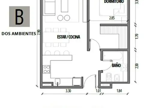 Departamento en Venta Apto profesional