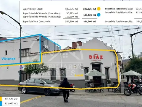 CASA EN VENTA CON LOCAL COMERCIAL- MACROCENTRO