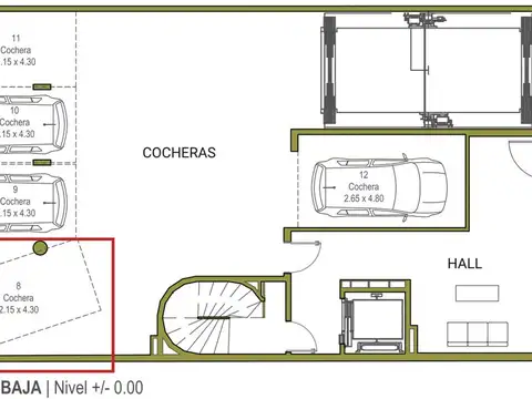 Venta de cochera doble a metros de ORT, Pocitos.