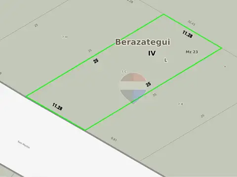 Lote en venta, en calle 150 Berazategui, de 282 m²