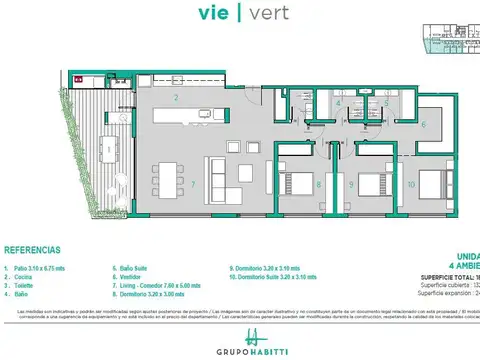 De la Huella 3400, Piso 1
