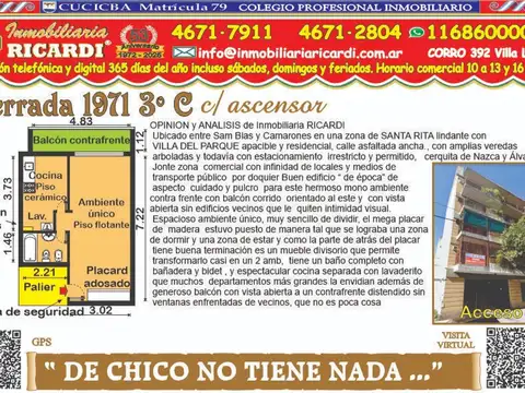 $ 800.000 x mes y nada mas no se paga expensas ni impuestos