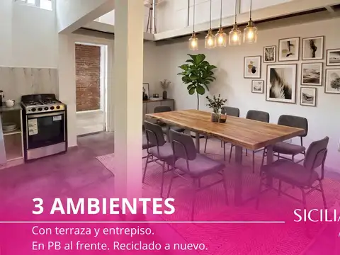 Venta - PH - 3 ambientes - Flores - Terraza