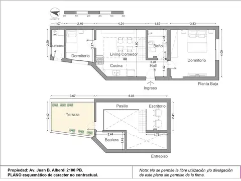 Depto Tipo Casa en Venta de 3 ambientes
