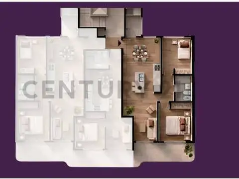 Departamento en Venta de 1 dormitorio