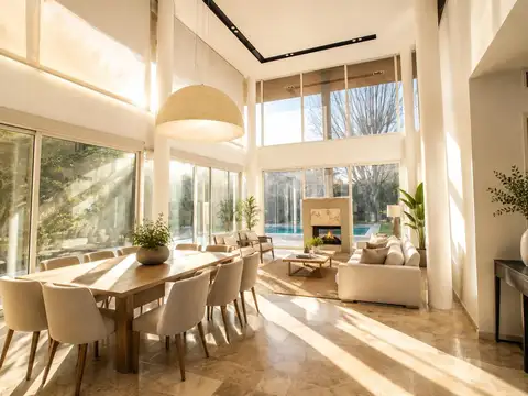 Venta Casa Moderna en La Lomada, 4 dormitorios, 2suites   lote 875m2  pileta  living doble altura