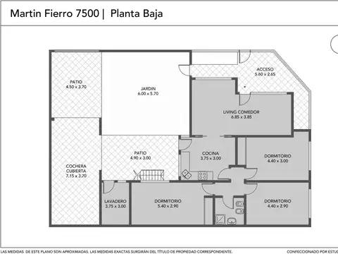 Casa 4 ambientes con 1 baño