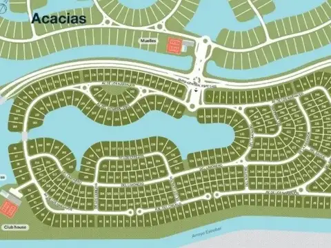 Lote 598 m2 - Barrio cerrado Puertos Acacias - Escobar.