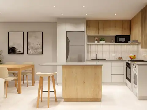 Departamento 2 ambientes con 1 baño