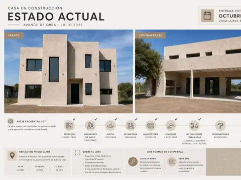CASA EN VENTA 4 AMB EN CONSTRUCCION, CARDALES.