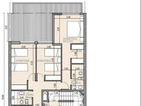 Departamento en Venta de 3 dormitorios