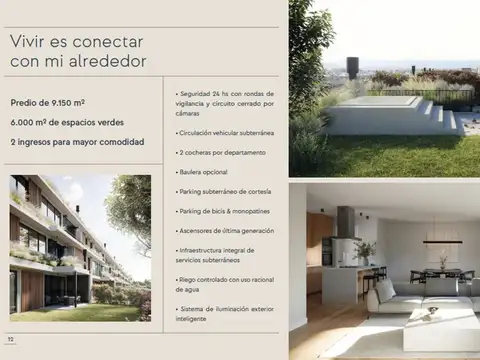 Departamento 3 ambientes con 3 baños