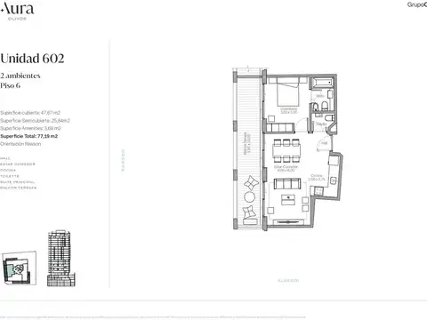 Departamento en Venta al Oeste