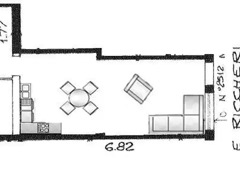 Departamento 2 ambientes con 1 baño