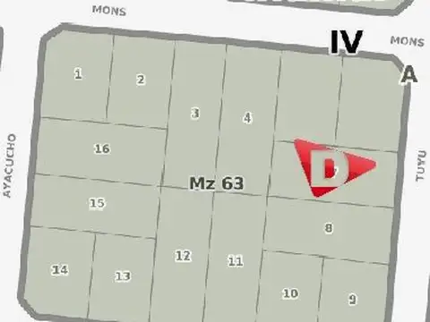 Terreno en Venta de 525,0 m2