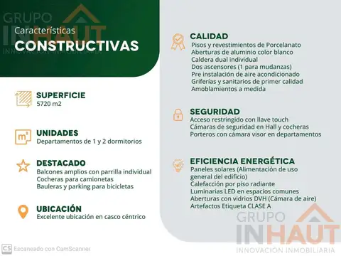 Departamento en Venta de 1 dormitorio