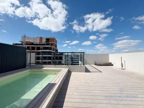 Departamento Monoambiente con Balcón, SUM y Terraza con Pileta