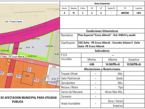 Terreno en Venta en Luis Agote, USD 120.000