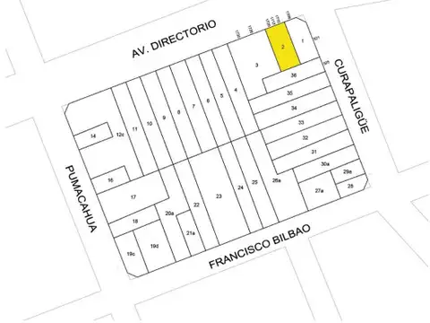 Increible terreno para construir en pleno Directorio al 1700