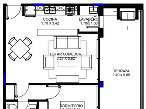 Departamento en Venta con 1 cocheras