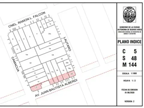 Terreno en Venta en Caballito, USD 1.350.000