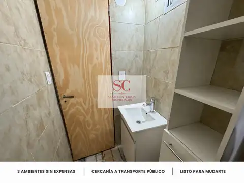 DEPARTAMENTO 3 AMBIENTES CON TERRAZA Y SIN EXPENSAS EN EL PALOMAR