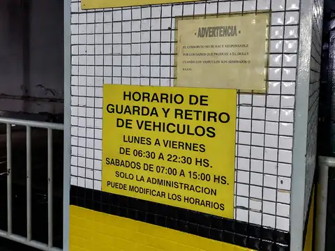 VENTA COCHERA MICROCENTRO VALET PARKING - UF 127