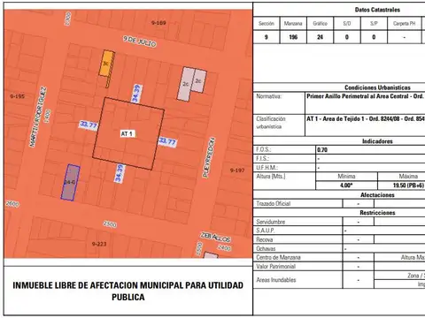 Terreno Apto PB   6 en  Barrio Lourdes