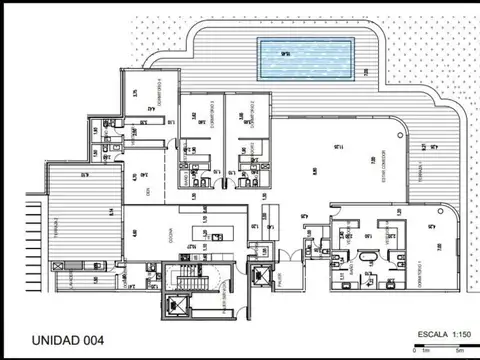 Departamento 4 ambientes con 3 baños