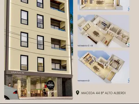 Departamento en Venta en Alto Alberdi, USD 64.000