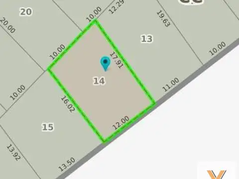 Terreno en Venta de 204,0 m2