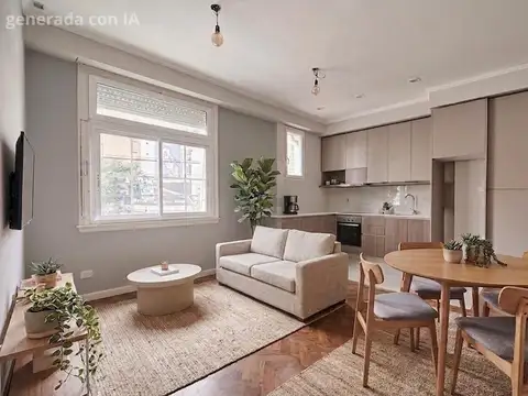 Departamento 2 ambientes Luminoso Impecable Reciclado De categoria en Belgrano