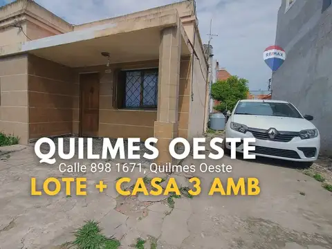 VENTA LOTE C/ CASA 3 AMB SOLANO C/ PATIO Y COCHERA