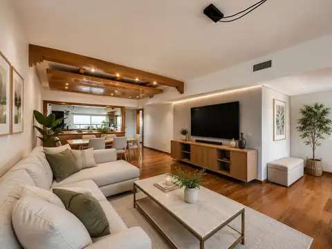 Venta departamento de cuatro dormis   dependencia, vista al rio y cochera en barrio martin, Rosario.